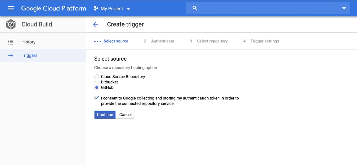 select git source