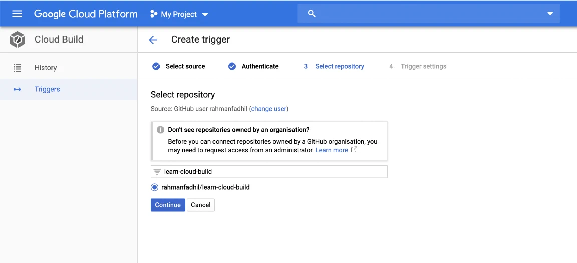 select repository