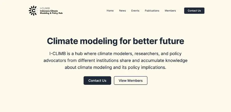 Indonesia Climate Modeling & Policy Hub (I-CLIMB)