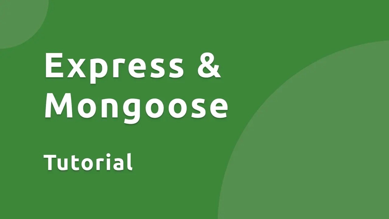 Express & Mongoose